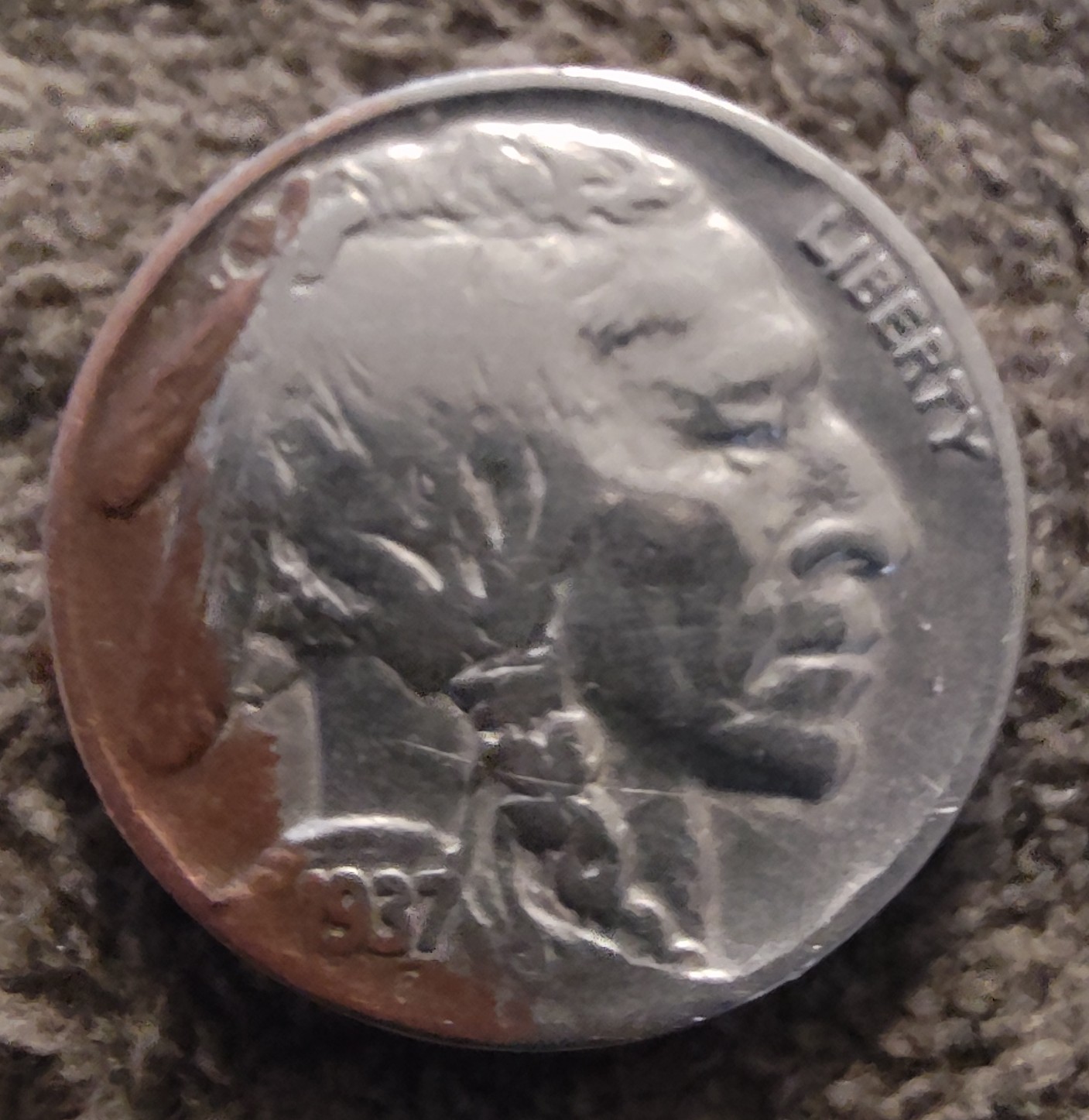 1937-Buffalo-No-Mint-Mark-Bad-Alloy-Mix-Error